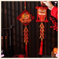 BORAG  Year Hanging Ornament, Chinese Knot 22.8in  Year Pendants, 2025 Lucky Character Tassels Snake