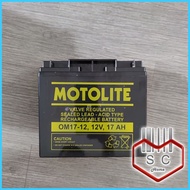 ∇ ✳ ☬ Motolite OM17-12 Rechargeable 12V 17AH Valve Regulated Lead Acid (VRLA) Battery replacement