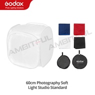 Godox ชุดเต็นท์สำหรับถ่ายภาพแบบพับเก็บได้มีไฟอ่อนแบบพกพาสำหรับสตูดิโอถ่ายภาพถ่ายภาพแบบพกพาถ่ายรูปมาพ