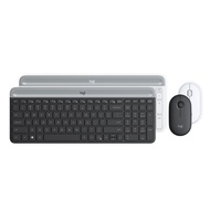 Logitech MK470 Slim Wireless Keyboard and Mouse Minimalist Combo - EBL