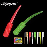 Spinpoler Mini Microbait 27mm 0.1g Glow Soft PinTail Worm Lure TPR Artificial Bait Salt Fresh Water 