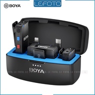 BOYA BOYAMIC Professional Wireless Lavalier Lapel Microphone for iPhone Android Camera Youtube Strea