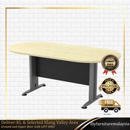 6ft/8ft Oval Conference Office Table  | Meja Mesyuarat | Office Meeting Desk Furniture