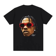Hip Hop Rapper Lil Baby Graphic T-Shirt Men Vintage Oversized Cotton Short Sleeve Streetwear Casual 