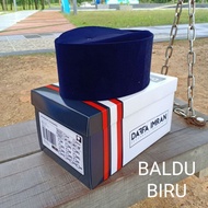 Songkok Tinggi BALDU BIRU (BlueBlack) Baldu halus dan lembut. 4 INCI , 4 1/2 INCI , 5 INCI - SONGKOK