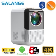 Salange P700 Mini Projector Android 10 Supported 4K Full HD 1080P LED Video Beamer WIFI Home Theater Compatible with B H