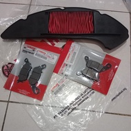 BOSS_69 PACKAGE 3 ITEMS AIR FILTER NMAX NEW B6H + FRONT REAR BRAKE PADS NMAX NEW N MAX NEW 3C1 + 2BM