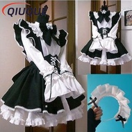 NEW Women Maid Dress Anime Long Dress Black and White Apron Dress Lolita Dress Men Cafe Outfit Cospl