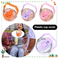 TEAMY Bottle Lid, Replacement Transparent Cup Lid, Universal Splash Spill Proof Multicolor Therms Cu