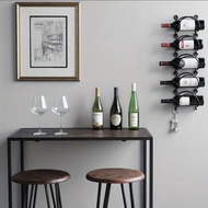 Simple Red Wine Pylons Household Wall Mounted Liquor Cabinet Storage Divine Artifact Multifunctional