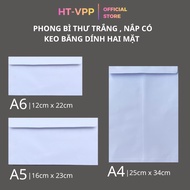 Envelopes, A4/A5 white envelopes, lids with double-sided tape, envelopes for documents, office paper