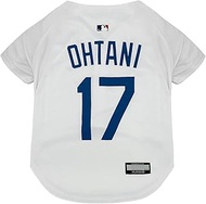 MLBPA Dog Jersey - Shohei Ohtani #17 Pet Jersey - MLB LA Dodgers Mesh Players Cat Jersey, Size XX-La