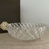 Hoya Crystal Serving / Display Platter Crystal Glass Japan Surplus