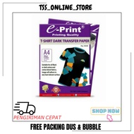 E-Print T-SHIRT DARK TRANSFER PAPER A4 300 GSM