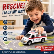 Ready Stock Ambulance Toys Car NO SOUND 34766