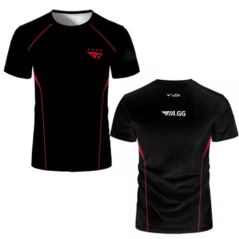 League of Legends SKT T1 Uniform T-shirt LOL Esports FakerZEUS Gaming Team Men's Match Top