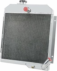 CoolingMaster 3 Row Aluminum Radiator Compatible with 1965-1968 Jeep CJ5 CJ6 DJ5 DJ6 Base 3.7L V6