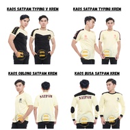 BAJU KAOS SECURITY SATPAM KREM SERAGAM SECURITY SATPAM COKLAT KAOS SATPAM KAOS DALAM LAPANGAN PDH PD