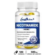 Niacinamide Capsules with Vitamin B3 and Resveratrol Niacinamide Supplement to Support Health, Skin Health and Energy