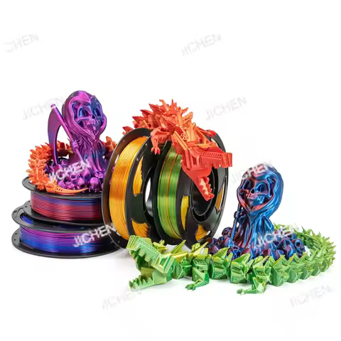 HS 3D printing consumables PLA silk two-color silk three-color laser matte PLA consumables diameter 
