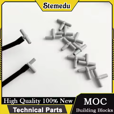 MOC Pneumatic T-Fitting for Legoeds Technical High-Pressure Connector Compatible with 42115/4697B