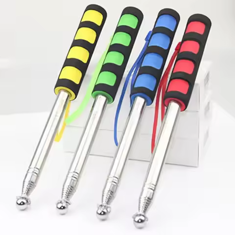 1.2m 1.6m Sturdy Flag Pole Easy to Carry Telescopic Flagpole Non-slip Handle Portable Handheld Flag 