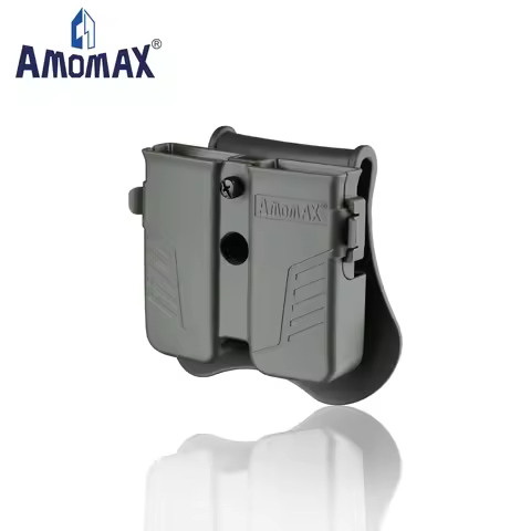 OWB Universal Double Mag Pouch 9MM for .40 .45 Caliber Magazine Stack for Glock |Jericho| CZ
