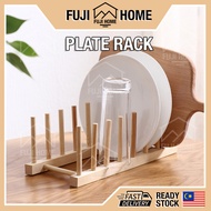 🏠READY STOCK🏠Kitchen Wooden Dish Rack Dish Drainer Plate Rack Bowl Rack Kitchen Rack Plate Holder Ra