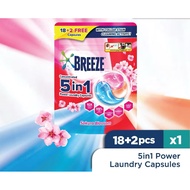 Breeze 5 In 1 Capsule Detergent Sakura Blossom (20's)