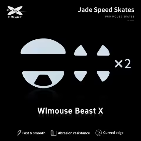 Xraypad Jade Skates for BEAST X Wireless Gaming Mouse – WLmouse BEAST X Mouse Foot Sticker mouse fee