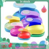 Paper Crafts Circle Punches - 6 Sizes of Circle Cutters, Including 3-Inch Circle Punches, in Random 