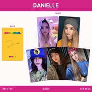 SUPERNATURAL BUNNIES SELCA PHOTOCARD 2 SIDES 5 PCS KPOP CARDS UNOFFICIAL MINJI HANNI DANIELLE HAERIN