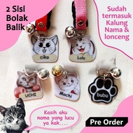 " KALUNG KUCING NAMA CUSTOM '