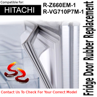 Hitachi Refrigerator Fridge Door Seal Gasket Rubber Replacement partR-Z660EM-1 R-VG710P7M-1 -  wirasz