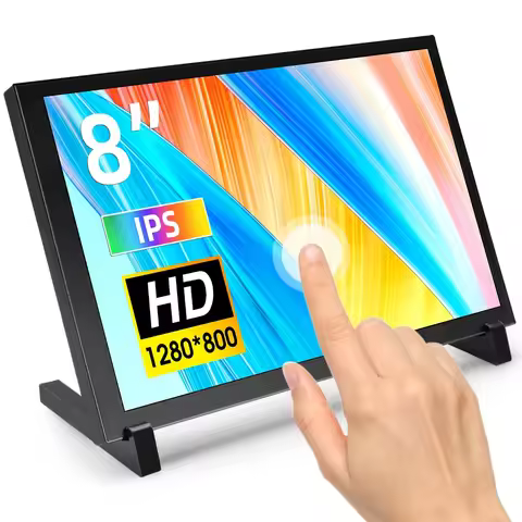 Elecrow 8 Inch HD Touch Monitor 1280*800 Portable IPS Display with Stand Backlight for RPi 5/400/4/3