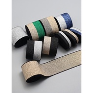 Two-Color Threaded Elastic Band Wide Elastic Band Rubber Band Rubber Band Elastic Pants Waist Skirt 