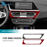 AIRSPEED Carbon Fiber For BMW Z4 G29 2019-2023 Car Center Air Vent Frame Decor Cover Trim Interior A