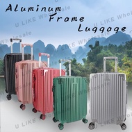 Retro Luggage Aluminium Corner design 12 inch/14 inch/20 inch/24 inch Ready Stock Luggage Suitcase