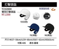 (SSK 打擊護具系列)TCH200H雙耳打擊頭盔　(3色４個尺寸選１／單個1500元) 目前已不提供貼紙,介意勿下