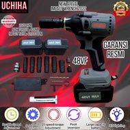 Mesin pembuka baut ban roda mobil 48vf 2 batrai dan 1 batrai pvc impact wrench cordless impek impak 