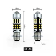 H6laser AC DC H6 LASER DOUBLE WHITE BLUE LED FRONT LIGHT DUCK AND AUTOMATICSenja