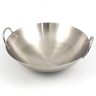 Asian Wokpan 34 cm Thick Stainless Steel Wok