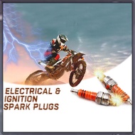 【haidaai01.my】Motorcycle Spark Plug A7TJC Modification GY6 50Cc 70Cc 90Cc 110Cc 125Cc ATV Dirtbike 50 125 150Cc 3 Electrode Spark Plug