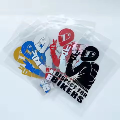 15x11CM Respect Biker Sticker For On Car Motorcycle Bike Vinyl 3D Stickers Motorcycle Vinyl 3D Stick
