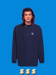 全新Adidas Adicolor 深藍 藏青 海軍藍 教練外套