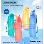 Tupperware New Eco Bottle 750ml With Straw (1Pcs)/Bottle Minum Straw Infused Water