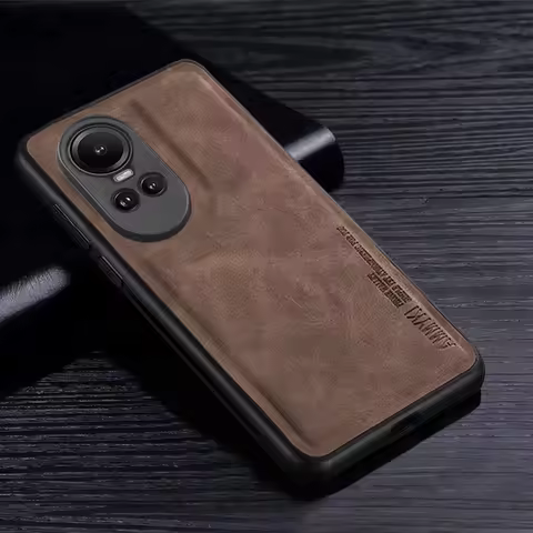 2025 Classics Leather Cover For OPPO Reno 10 Case Silicone Soft TPU Bumper Case For OPPO Reno 10 Pro