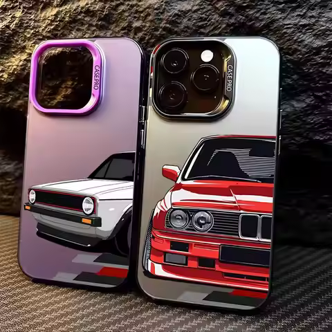 JDM Sprot Car Phone Case for iPhone 15 16 Pro Max 11 13 Pro 14 Plus 12 11Pro X XS 15Pro Max 16e Soft