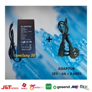 12V 6A Adapter DC Pump Adapter + 12V cctv dvr Adapter power Cable