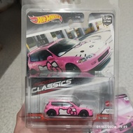 Hot Wheels Premium Honda Civic EG Modern Classics Car Culture Hello Kitty Pink EG6 Hatchback